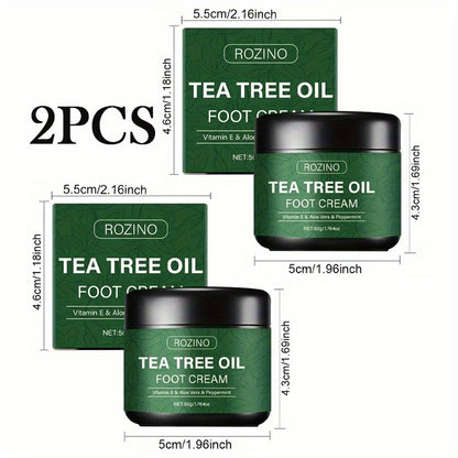 AllSeasons FootCare – Teebaumöl Fußcreme mit Aloe Vera & Vitamin E