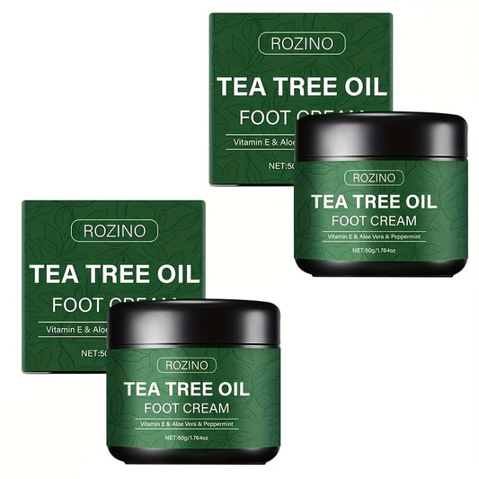 AllSeasons FootCare – Teebaumöl Fußcreme mit Aloe Vera & Vitamin E