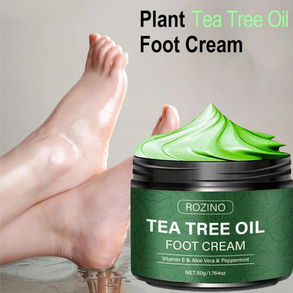 AllSeasons FootCare – Teebaumöl Fußcreme mit Aloe Vera & Vitamin E